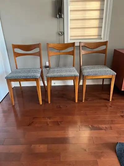 Set of 3 Mid-Century Modern Dining Chairs by Krug furniture, View more