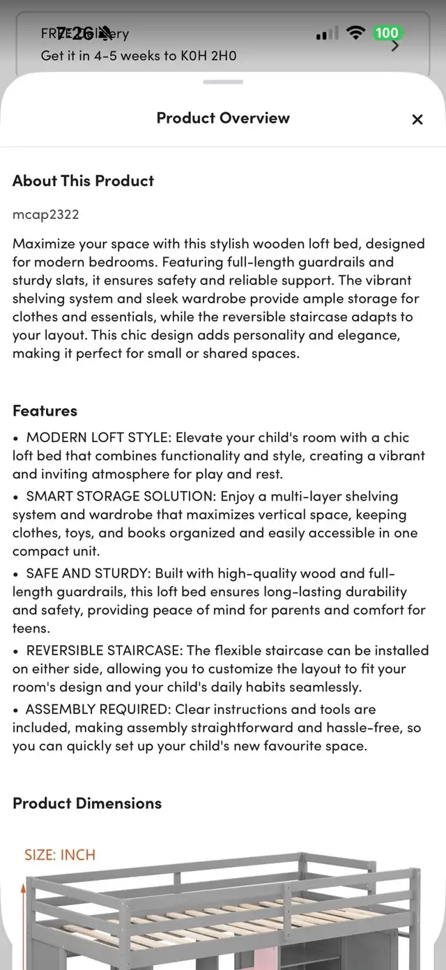 Brand new loft bed in Beds & Mattresses in Kingston - Image 5