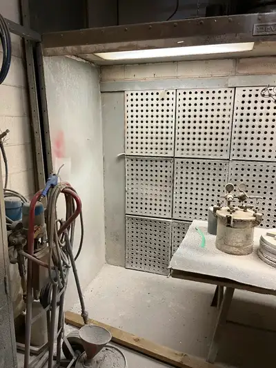 Devilbiss open face spray booth, View more