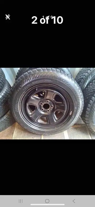 Description: Upgrade your winter driving with this set of 4 NORD FROST winter tires mounted on rims....