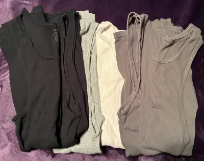 Men tank tops-size L- set of 6!, View more