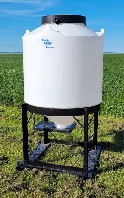 40 bushel portable poly bins for sale. A great option for storing livestock feed, grain, fertilizer...