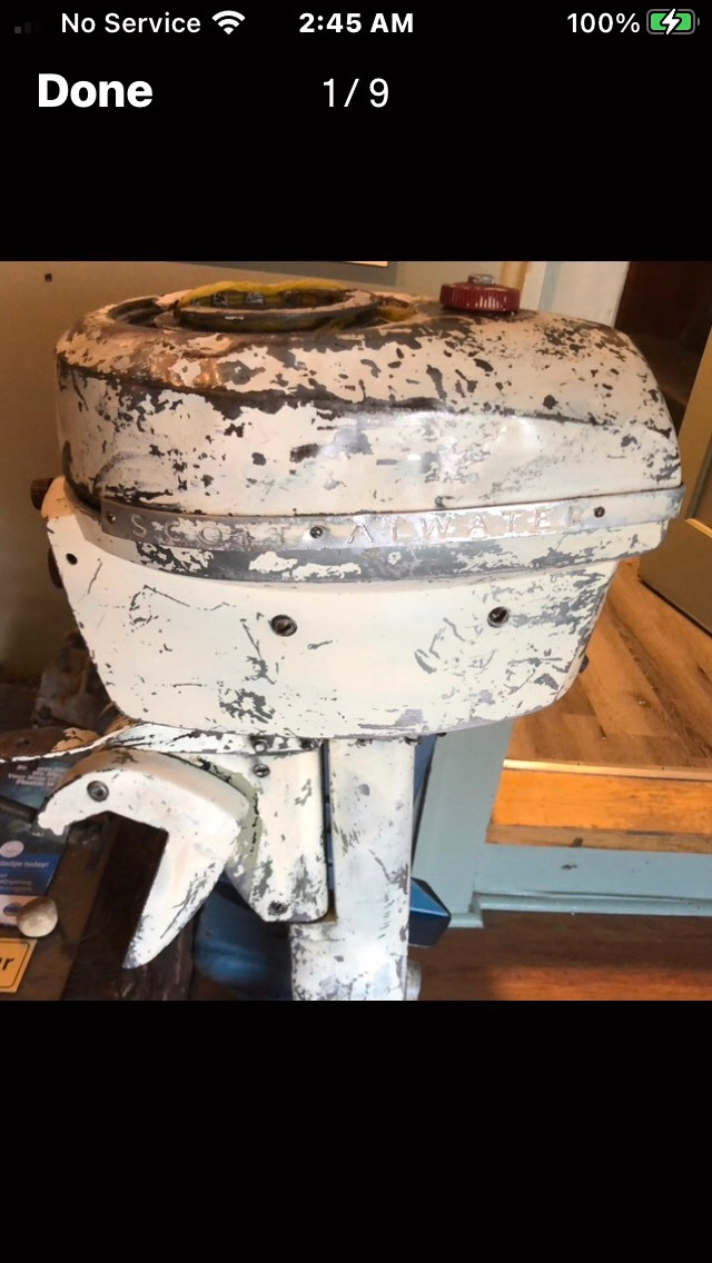 Scott Atwater outboard motor $200.00 in Boat Parts, Trailers & Accessories in Barrie