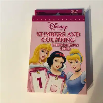 Disney Princess stickers and flashcards: Disney Princess Number and Counting Learning Card Game (36...