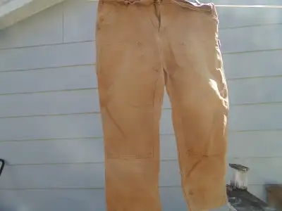 Hi i have two pair of carhartt pants size 40x30 in good shape no holes or rips asking 25.00 a pair t...