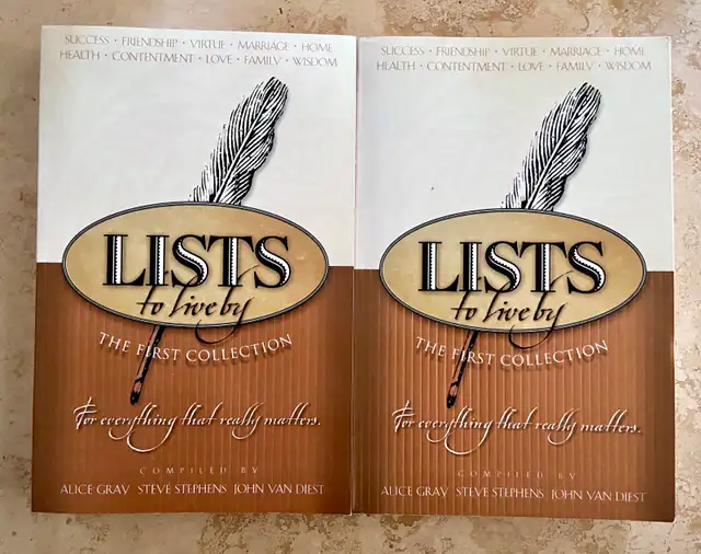 Lists to Live By: The First Collection Books628643614067211214