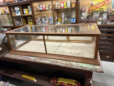 nice old oak countertop showcase , View more