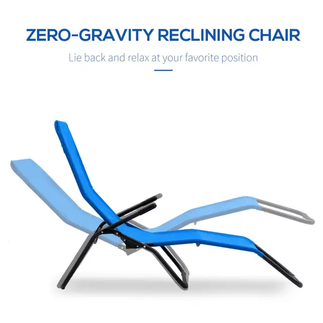 Out sunny Foldable Patio Lounge Chair in Patio & Garden Furniture in Markham / York Region - Image 5