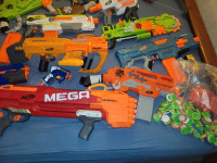 Massive lot of nerf guns, automatic and manual firing