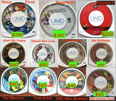 Rare PSP Games Sony Playstation Portable 《 UMD ONLY 》, View more