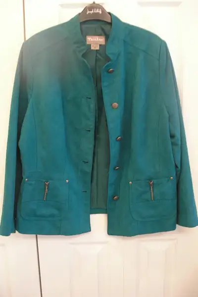 DARK GREEN SUEDE JACKET, View more