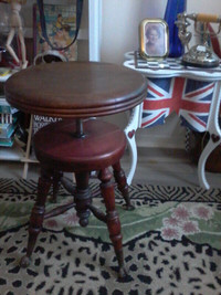 Antique Piano Stool