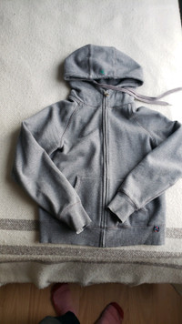 Kersh grey zip up hoodie women's M