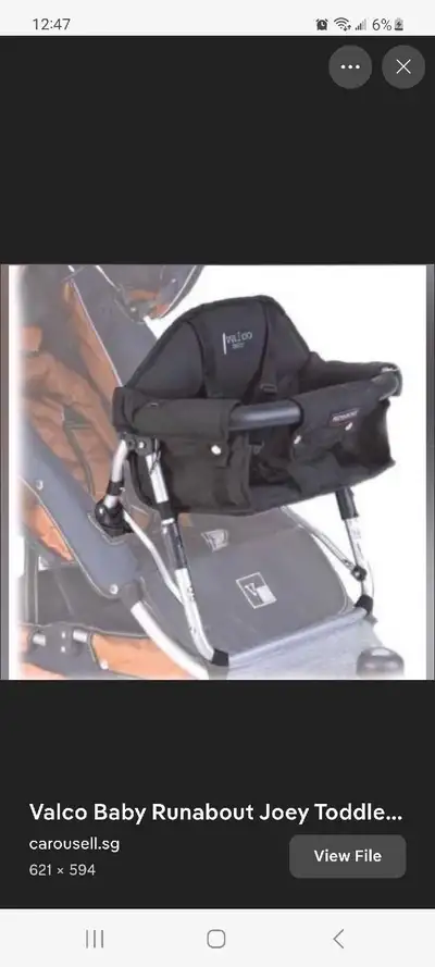 Valco Baby Joey Toddler Seat., View more