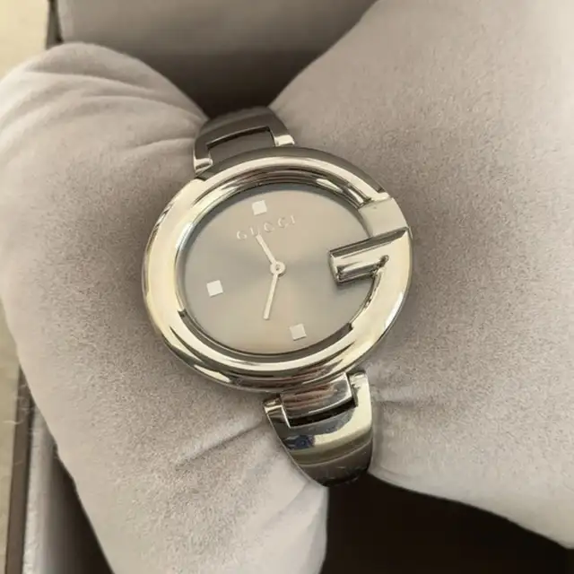Silver Gucci Horsebit Swiss Watch