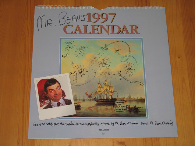 Mr. Bean's 1997 Calendar in Arts & Collectibles in Kitchener / Waterloo