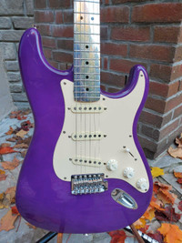 Squier Stratocaster in Galaxy Purple w/ aluminum neck