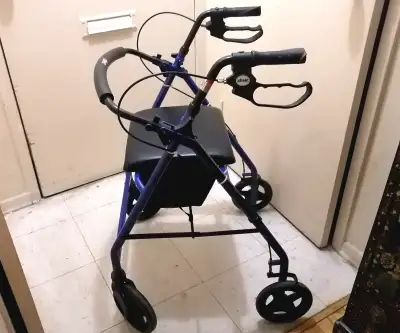 Drive Medical Walker Rollator with 7" Wheels, Fold Up, View more