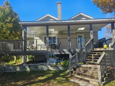 Private waterfront cottage in Bancroft on 2 acre property, brand new kitchen available December 1st...