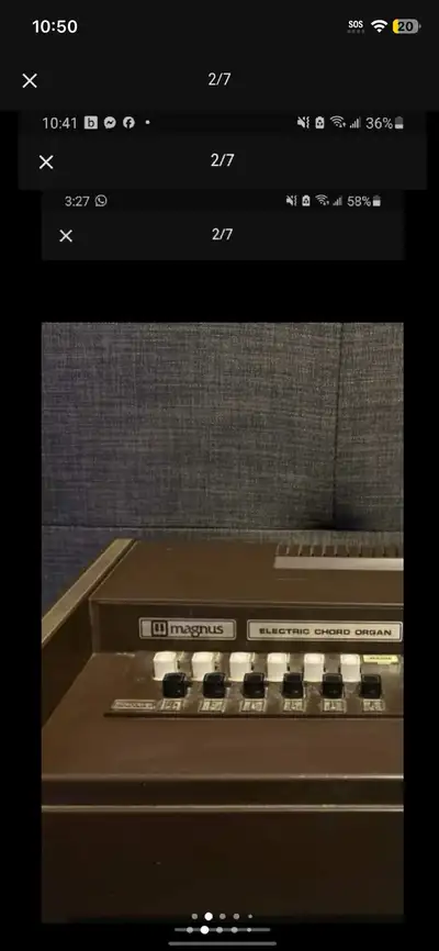 vintage Magnus organ keyboard , View more
