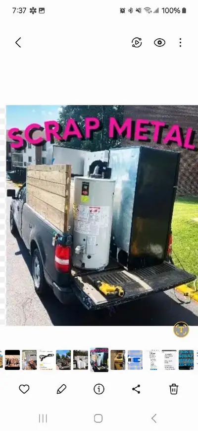 FREE SCRAP METAL REMOVAL AND PICKUP, and Dump Runs...