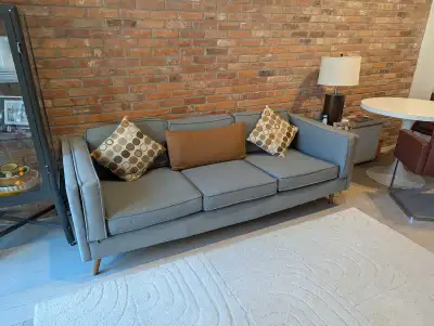 Modern Sofa - in grey, condo sized, View more