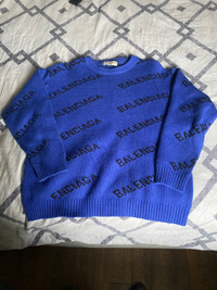 Balenciaga All Over Logo Sweater 