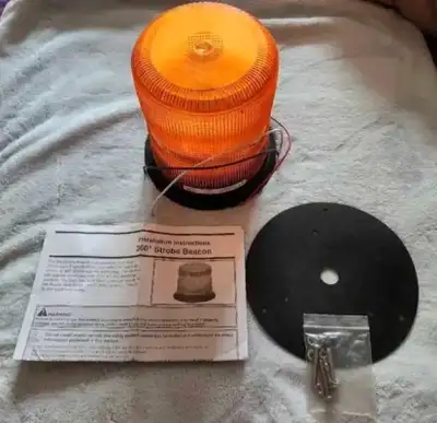 New! Grote 360 Degree Strobe Beacon Light - Amber, View more