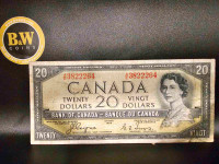 1954 Canadian  $20 Devil’s Face     Banknote!!!