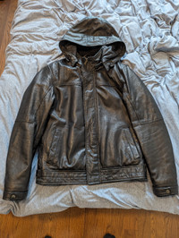Danier Hooded Leather Jacket