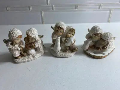 3 Snow Angel Ornaments , View more