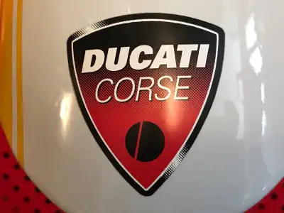 New Ducati Corse DP factory original oem front mud gaurd fender Decal is removable if not wanted New...