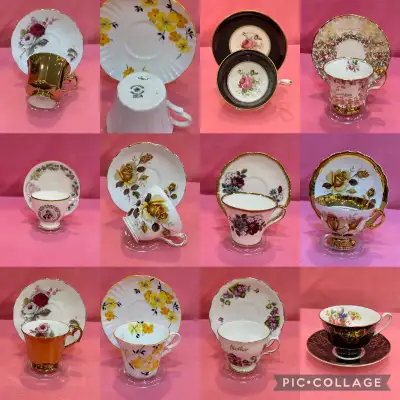 Floral tea cups Royal Albert … moving sale, garage sale, View more