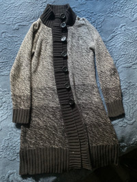 Women’s size medium tribal long cardigan sweater