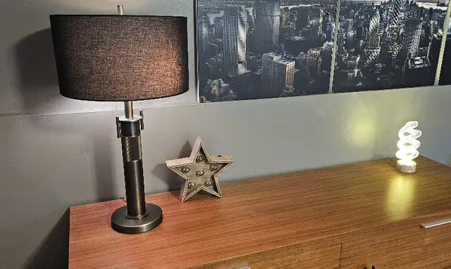Lampe de table 26,5" Kingston Noir-Metal/Table Lamp Black in Indoor Lighting & Fans in Laval / North Shore - Image 3