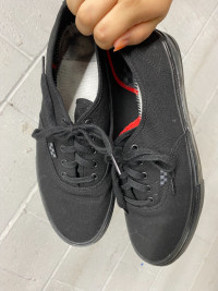 All Black Vans Sneakers Size 13