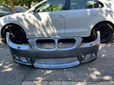 M3 CONVERSION FRONT BUMPER WITH FOG LIGHTS. FOR SEDAN PROFESSIONALLY PAINTED SPACE GREY. CAN BE REPA...