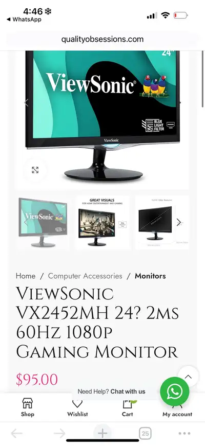 New ViewSonic Gaming Monitor, View more