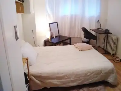 Long or shorter term possible, Large bright room in a 3 bedroom apartment, the room has a big window...