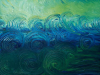 Original Oil Painting - Waves