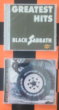 2 CD neufs emballés Black sabbath et bryan Adam 