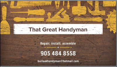 Handyman Oakville/ Burlington, View more