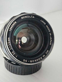 Minolta  MC  W- Rokkor- SG 28mm F/ 3. 5 Lens 