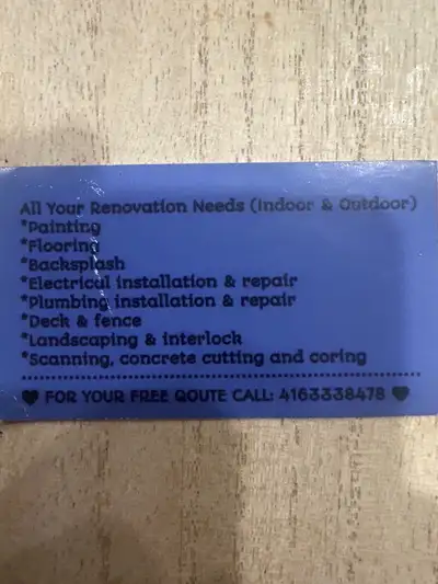 Are you looking for a punctual and professional handyman who is immediately available and has great...