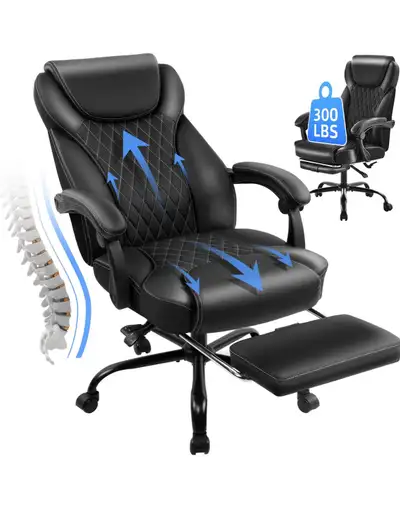 Office Chair, Big and Tall Office Chair with Foot Rest Ergonomic, View more