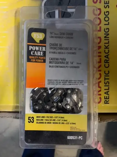 Brand new PowerCare 14 inch saw chain - 53 drive links - File Size 5/32 inch $15 Oregon 14 inch saw...