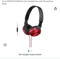Sony corded headphones. 3 pairs! New. 