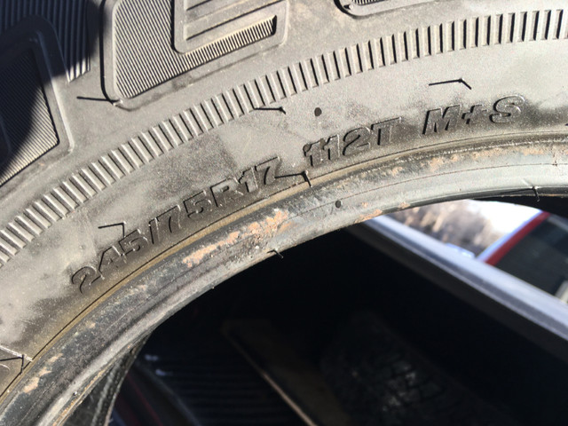 2 bridgestone snow tires 245/75r/17 in Tires & Rims in City of Halifax - Image 2