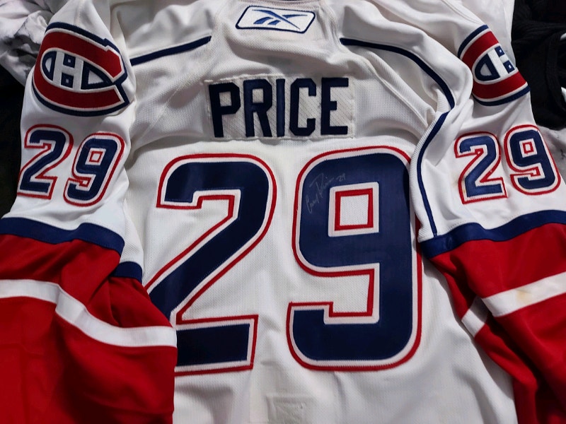 carey price montreal canadiens game worn jersey Arts & Collectibles