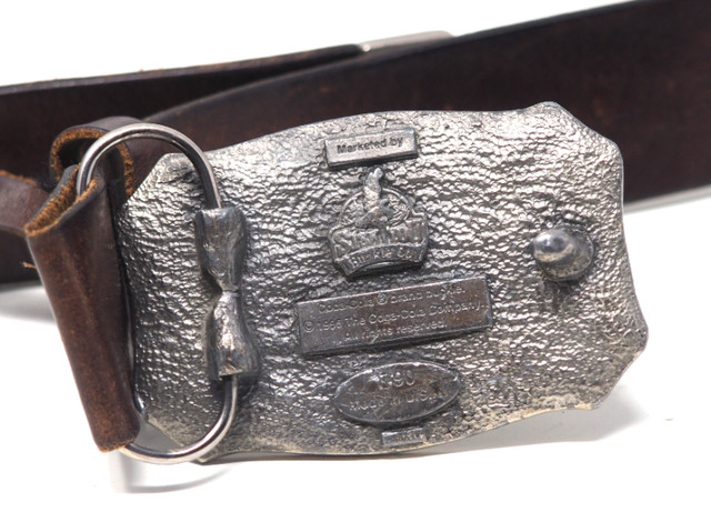 Italian Leather Beverly Hills Polo Club Belt w/ Coca Cola Buckle in Men's in St. Albert - Image 3